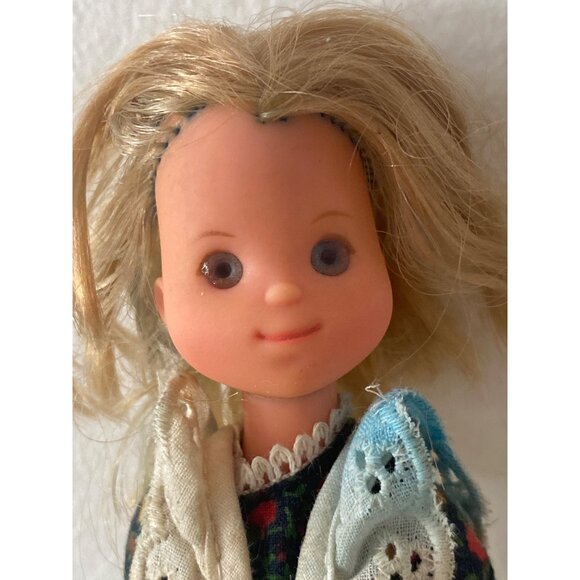 Mattel SUNSHINE FAMILY 1973  MOM DAD Dolls Green Floral Dress Red Top ~9.Vintage - Picture 2 of 16